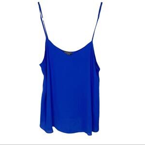 Topshop Blue Blouse Tank Top Shirt Size 6